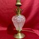 Pair of glass and brass lamp bases, "Maison Le Dauphin", "Daumes" model, 1980s