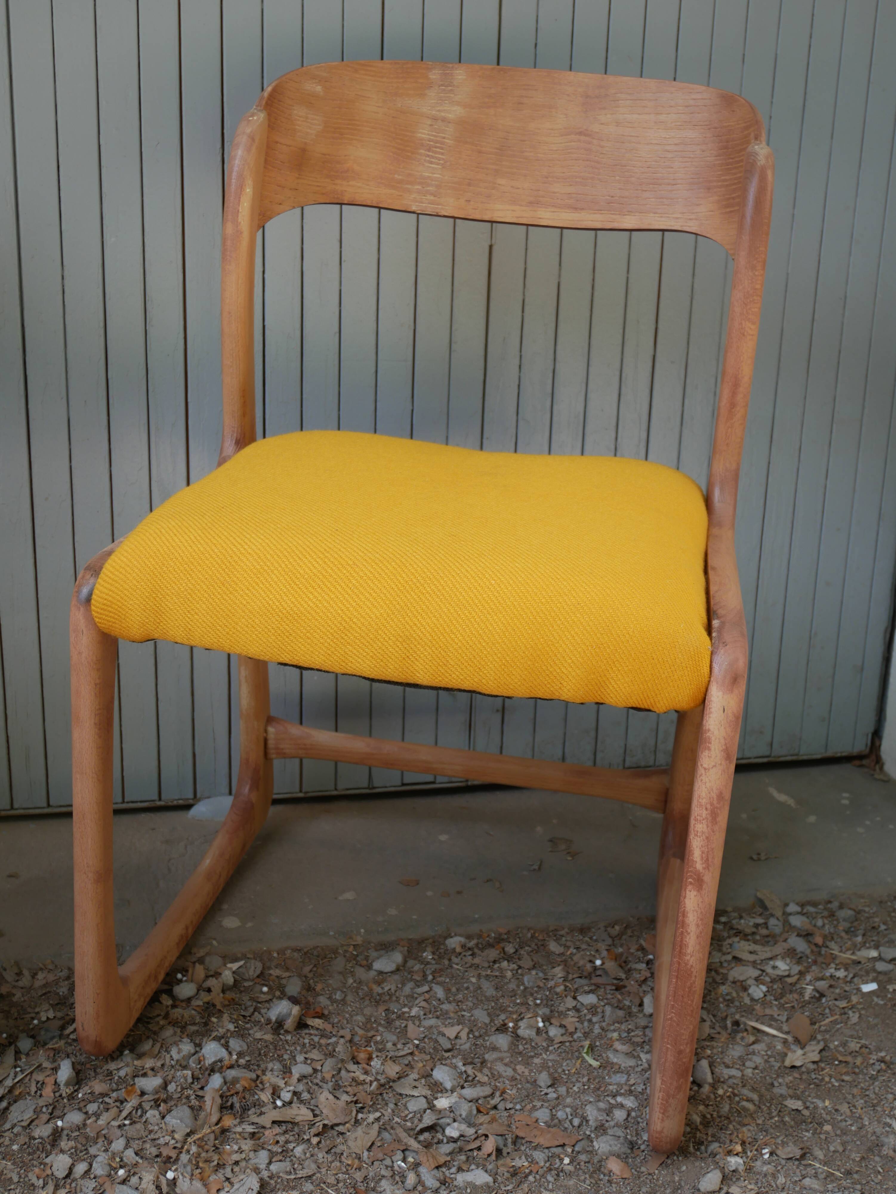 Paire d chaises traineau Baumann