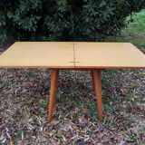 Vintage table with compass feet