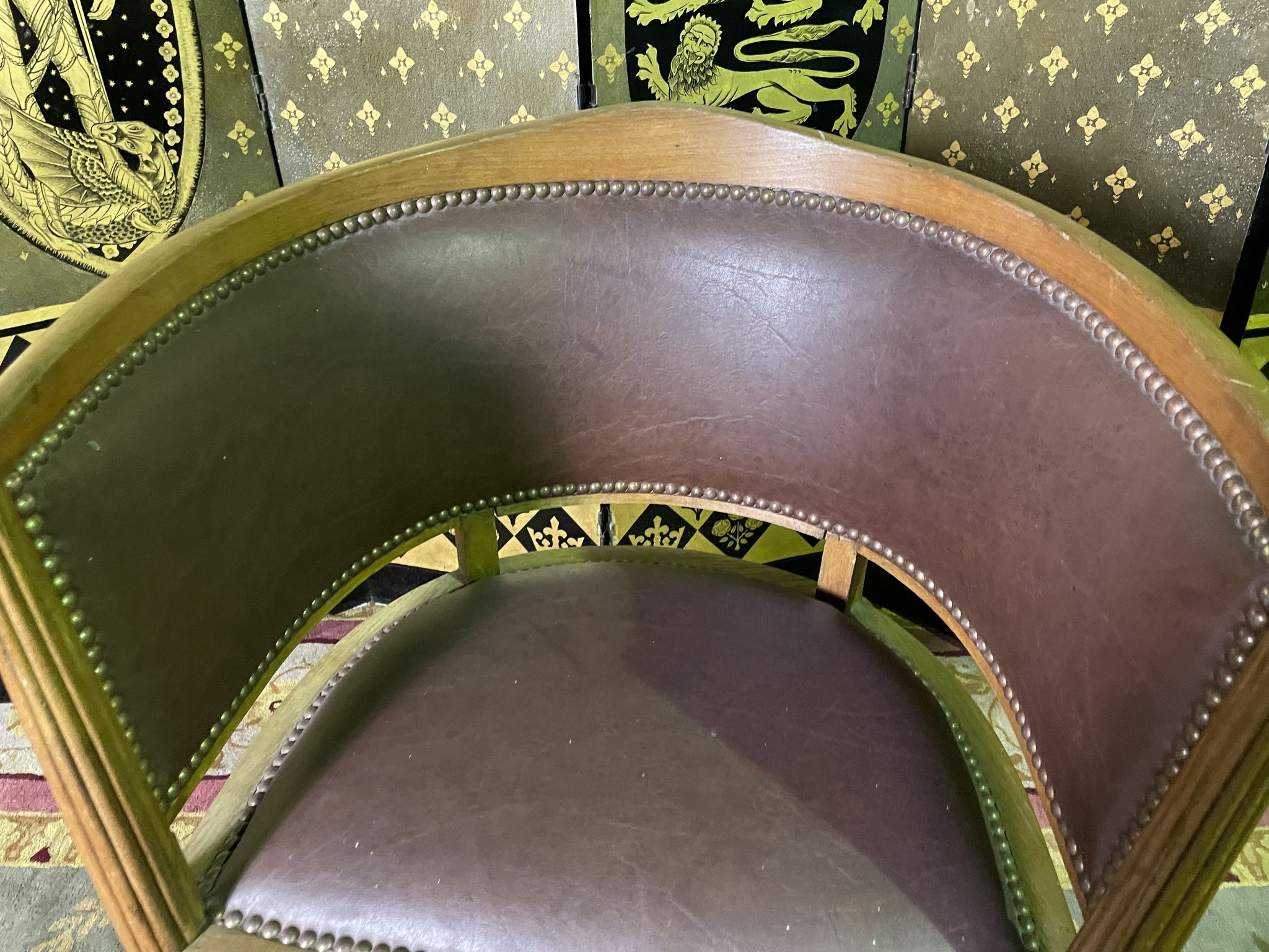 Fauteuil de bureau pivotant époque Art Déco