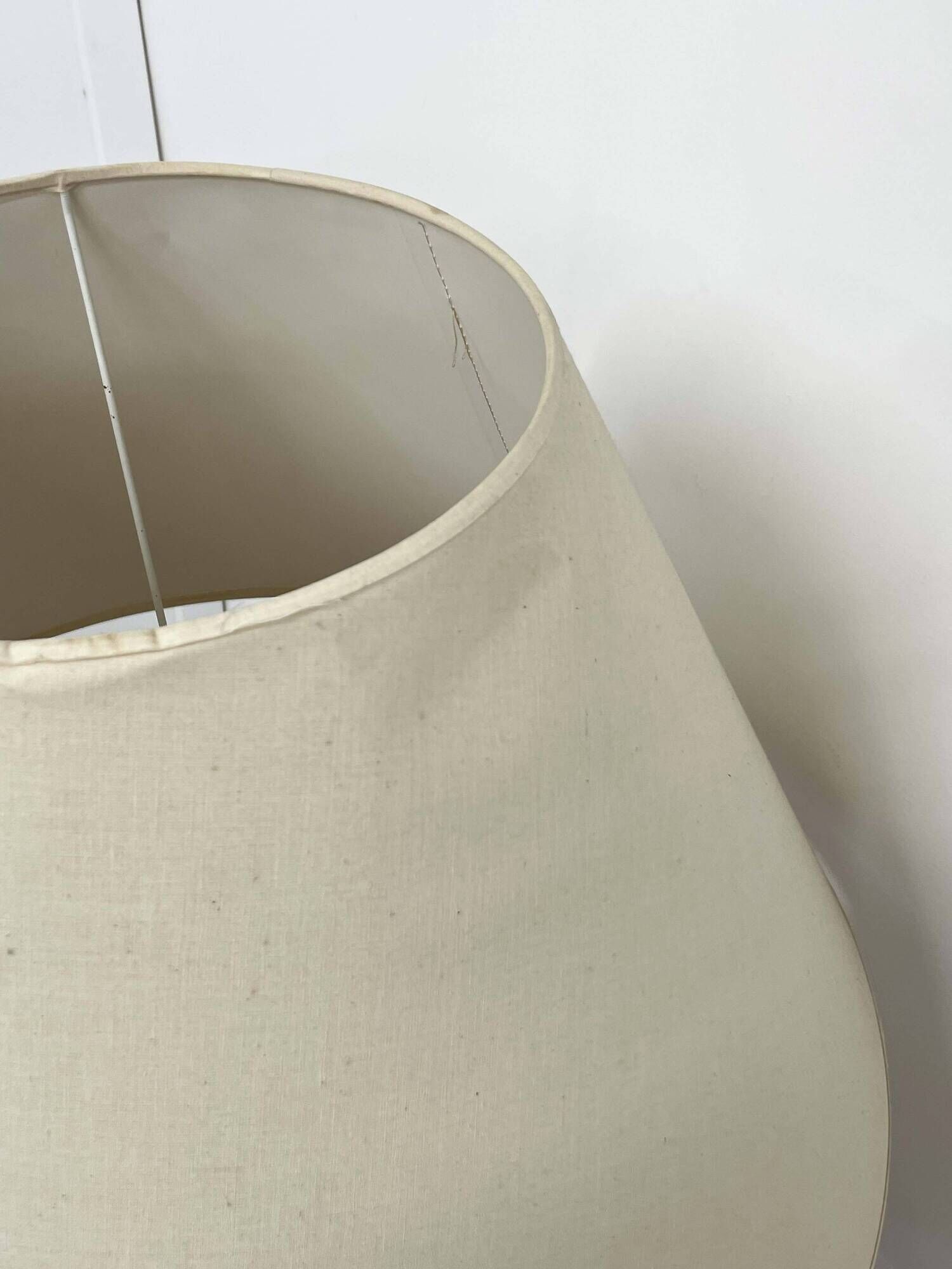 Large ceramic lamp, signed and dated 1979.