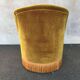Vintage toad chair velvet gold