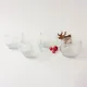 Scandinavian Style Textured Glass Dessert Bowls, 1960's