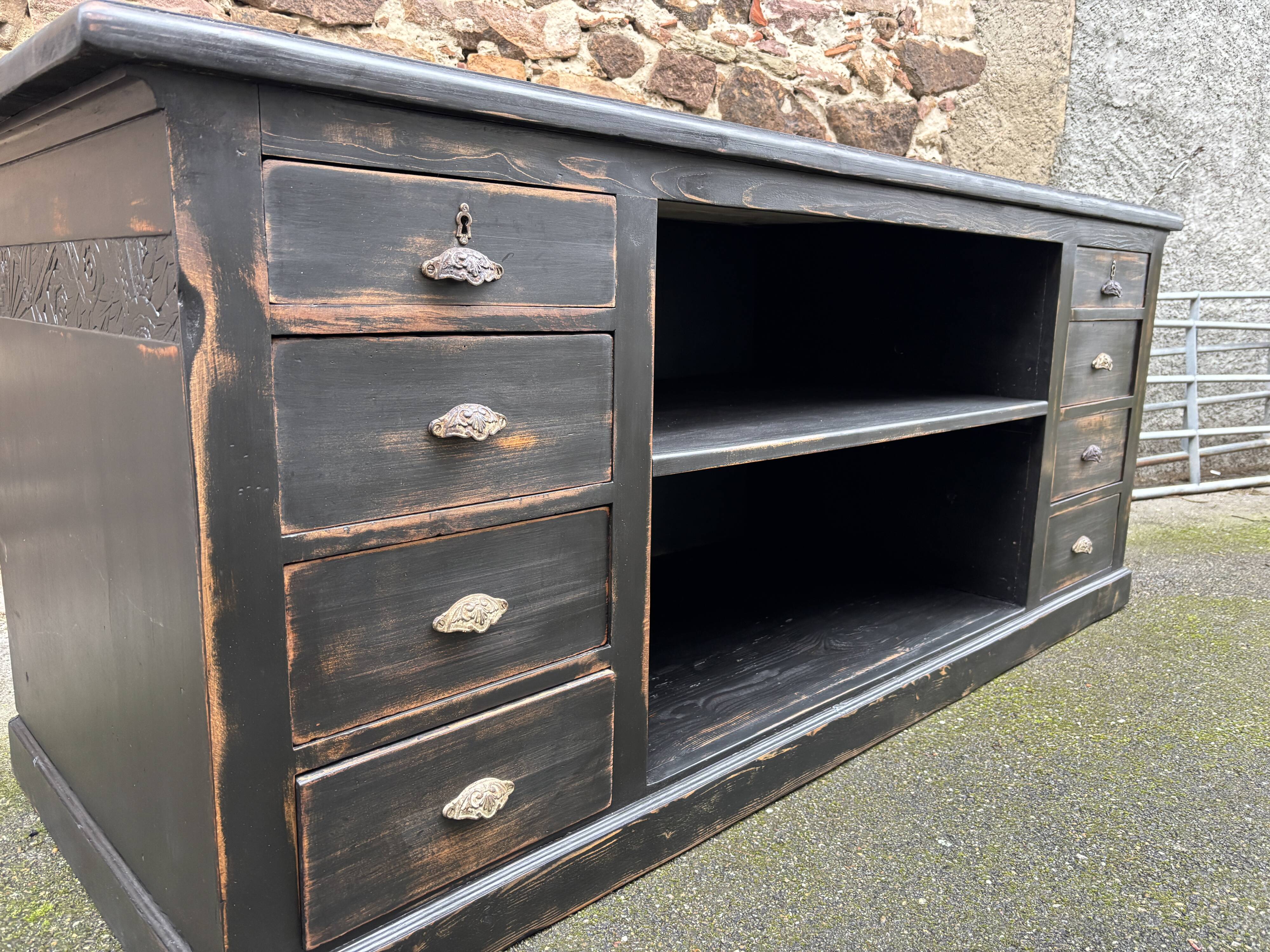 Vintage 1930s drawer haberdashery counter