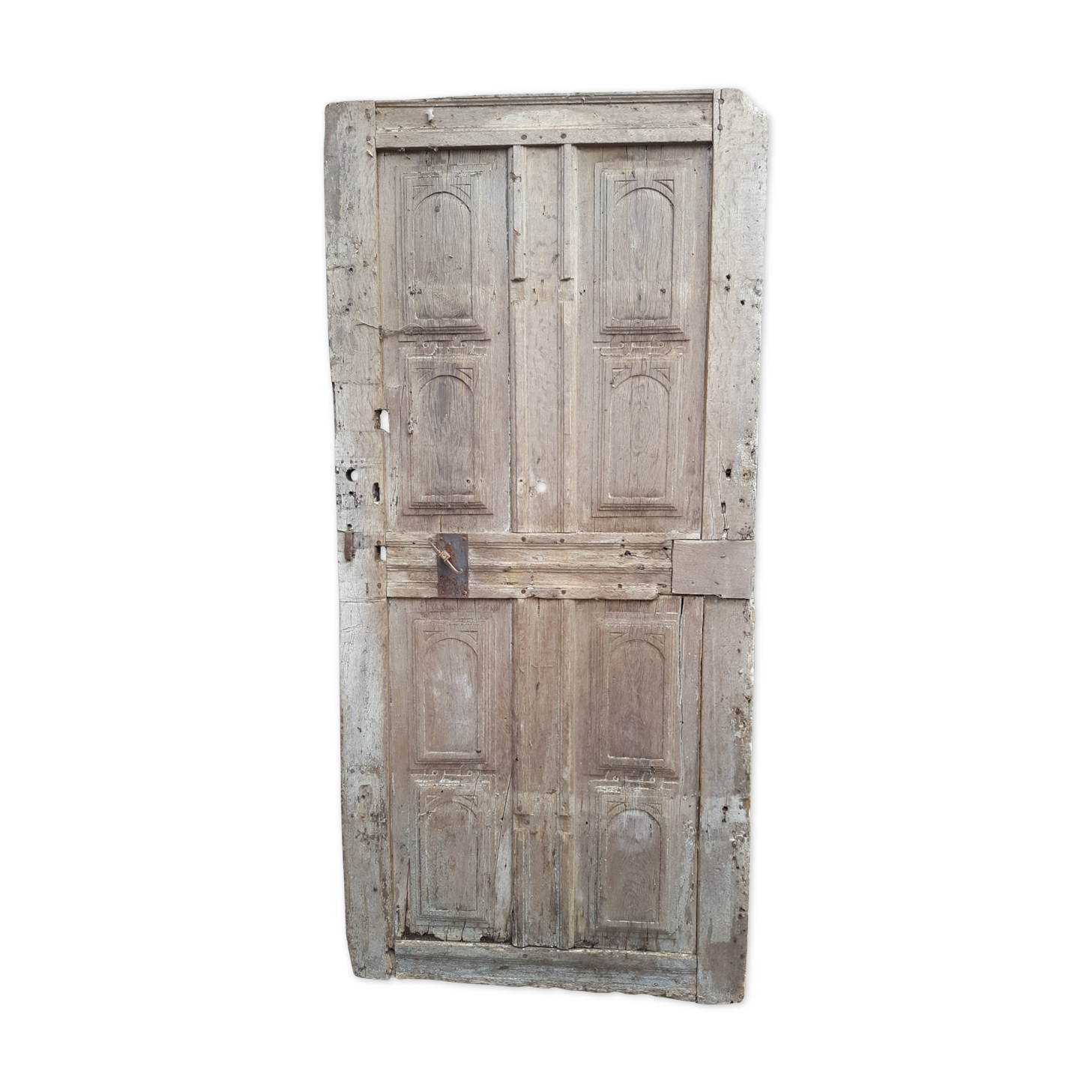 Antique door XVIII carved mouldings