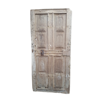 Antique door XVIII carved mouldings