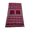 Burgundy handmade carpet, 240x135cm