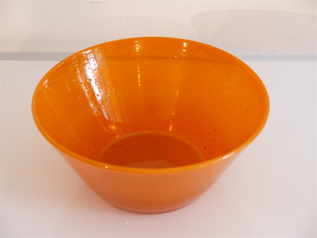 Empty pocket in blown glass by Erik Hoglund 1960