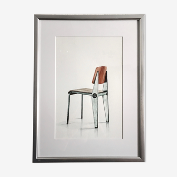 Cafeteria chair No.300 - watercolour