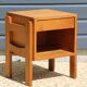 Light oak cubic bedside table 1960