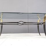 Table basse vintage de régence d'Hollywood, 1960