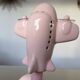 Pink ceramic “airplane” lamp from the 80s