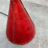 Mid-century leather floor lamp by Jacques Adnet for Valenti, Spain, 1960s.