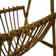 Vintage Rattan Magazine Basket Newspaper Rack 60s Rohe