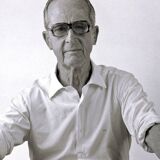 Lampadaire gainé cuir par FJB Corsini pour Metalarte 1950s