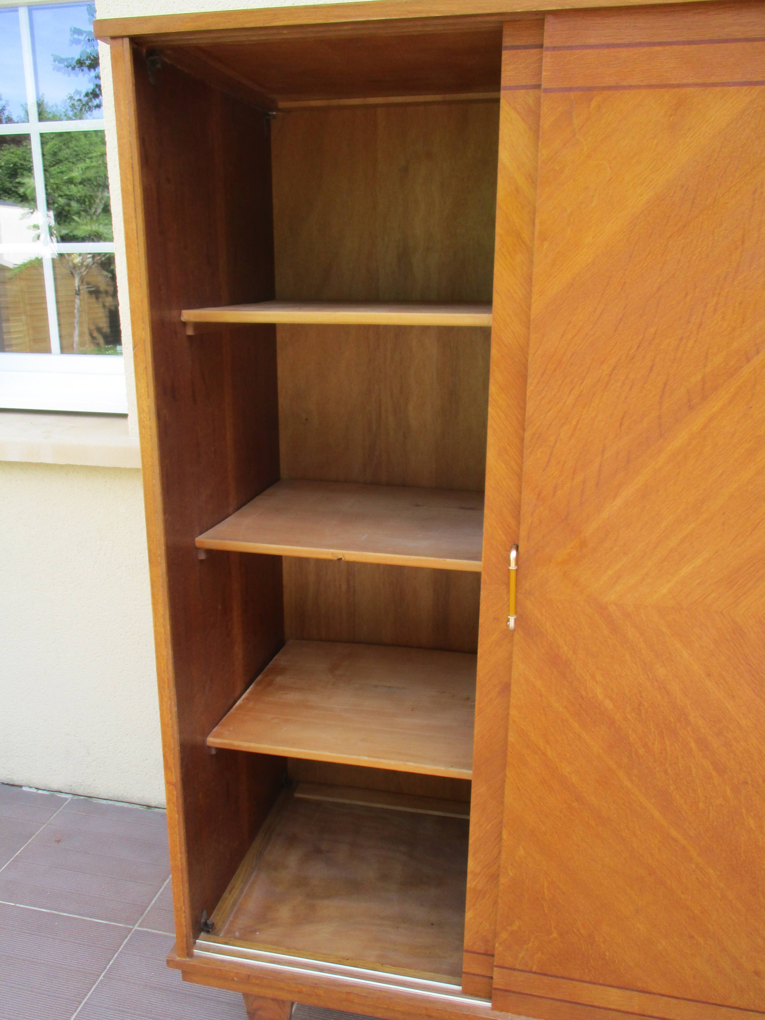 Vintage wardrobe door sliding 50 60 year