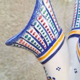 Quimper earthenware tricorn vase