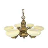 Lustre en laiton vers 1900