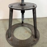 Black Industrial Workshop Swivel Stool, 1960s