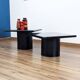 Lot de 2 tables basses gigognes Cidue, années 70