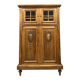Louis XVI style library cabinet in solid walnut circa 1880