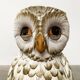Porte-parapluie hibou en céramique italienne vintage
