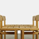 Chaises de salle à manger en pin série Trybo (4) par Edvin Helseth pour Stange Bruk, Norvège 1960