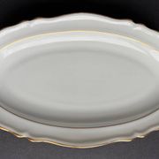 2 petits plats ovales en porcelaine blanche