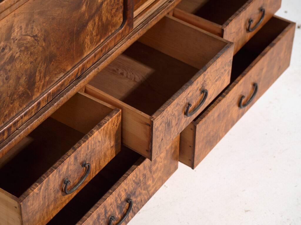 Ancient Japanese tansu of the mizuya-dansu type – Taishō/Showa period (circa 1910-1940)