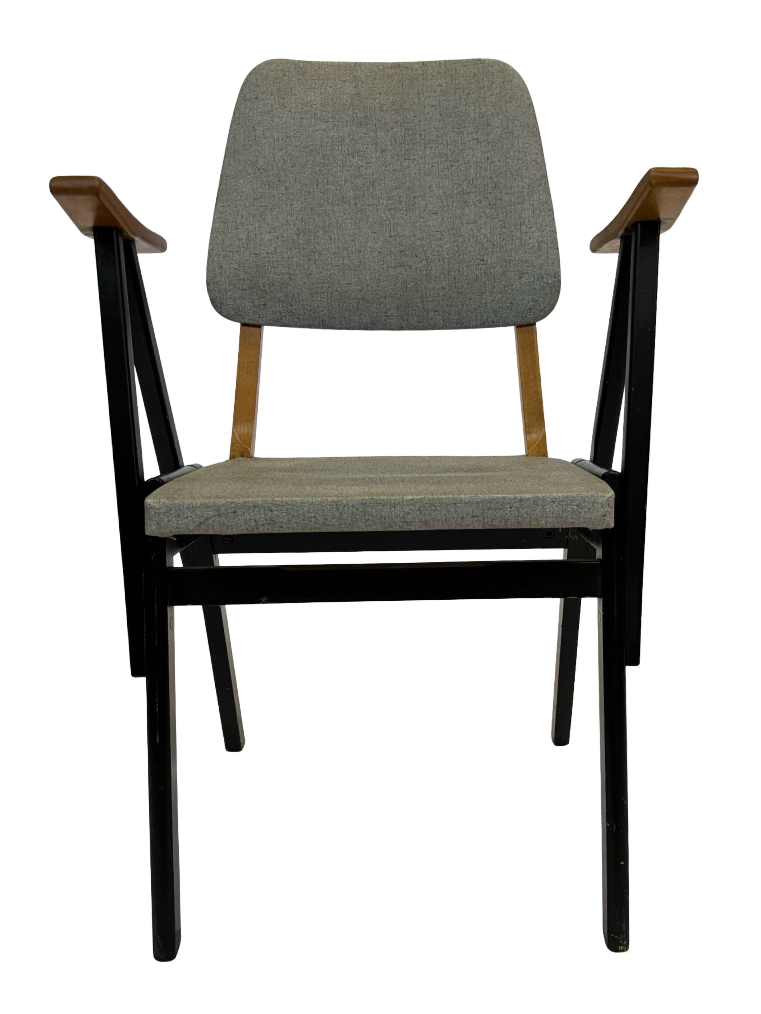Vintage Palais De Tokyo armchair by Zwager Ermeloo, 1950's design