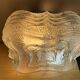 Square glass flush mounted ceiling or wall lamp
