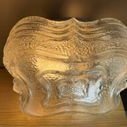 Square glass flush mounted ceiling or wall lamp