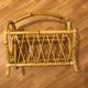 Magazine holder in rattan