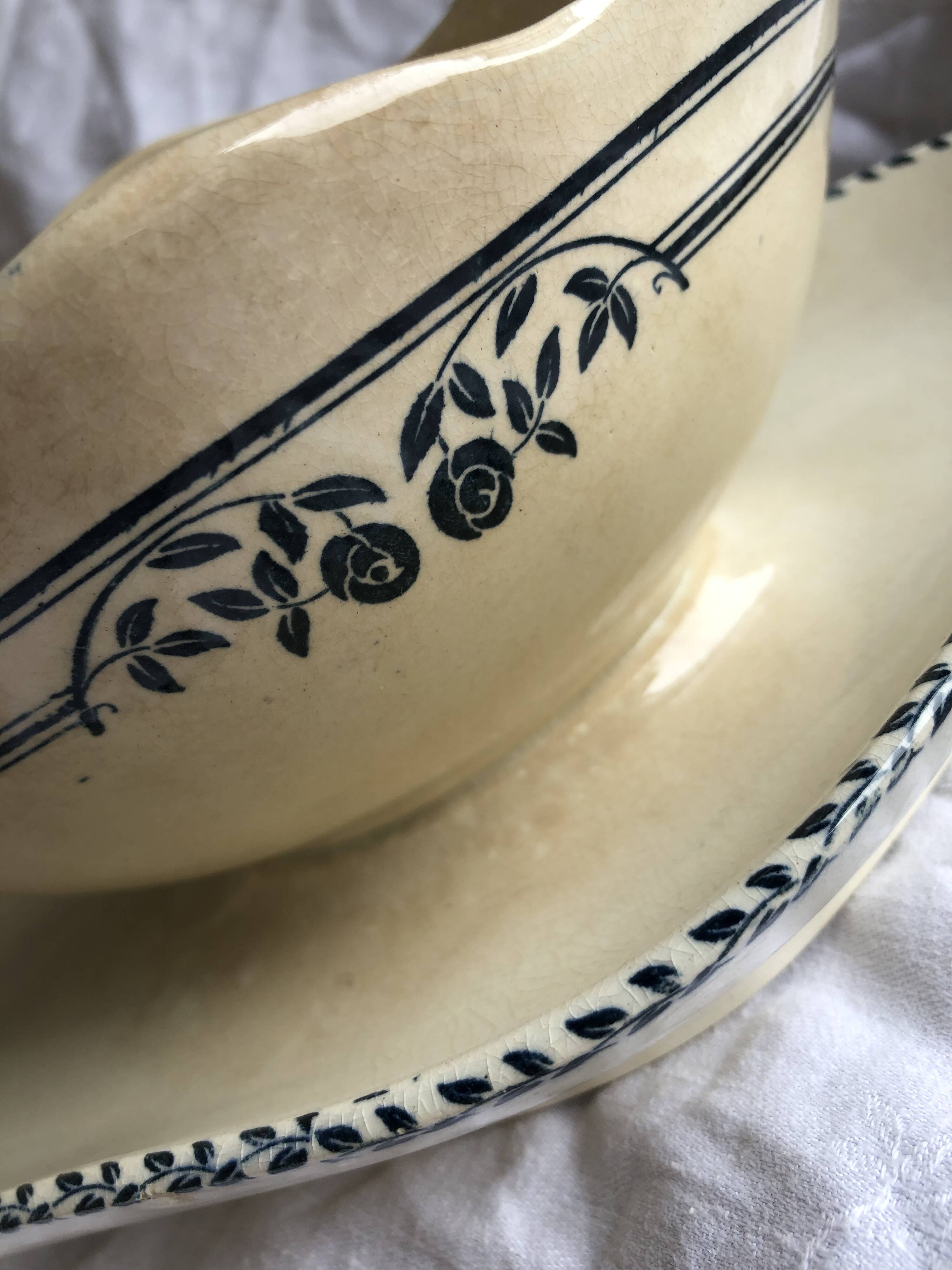 ironstone sauce boat