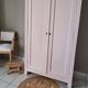 Wardrobe girl 2 doors pale pink