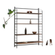 Shelf / Metal and solid wood bookcase, 1960
