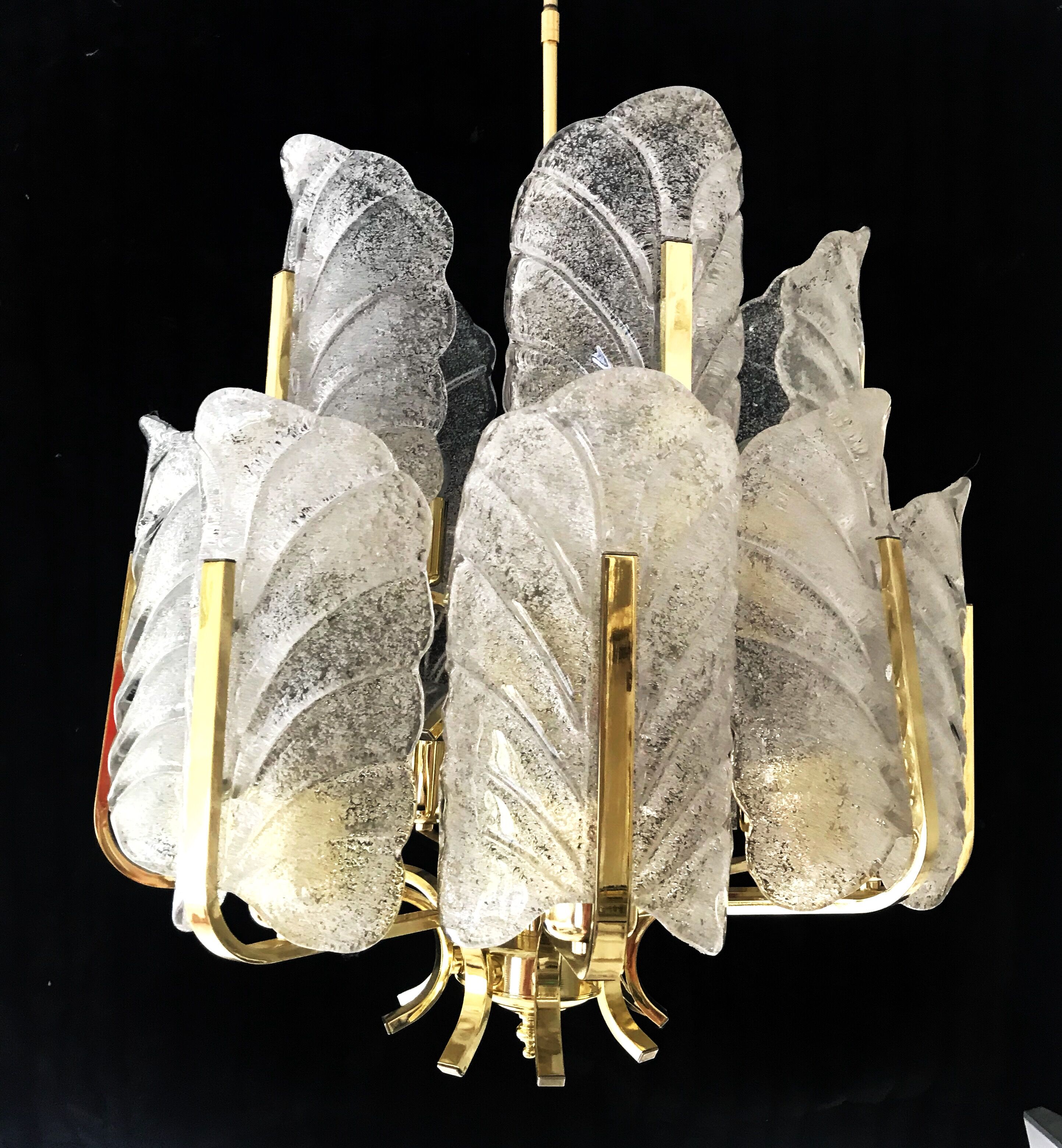 Carl Fagerlund Glass candlestick 15 bulbs 1970