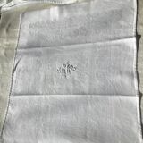 GR embroidered rectangle tablecloth with 7 matching damask towels
