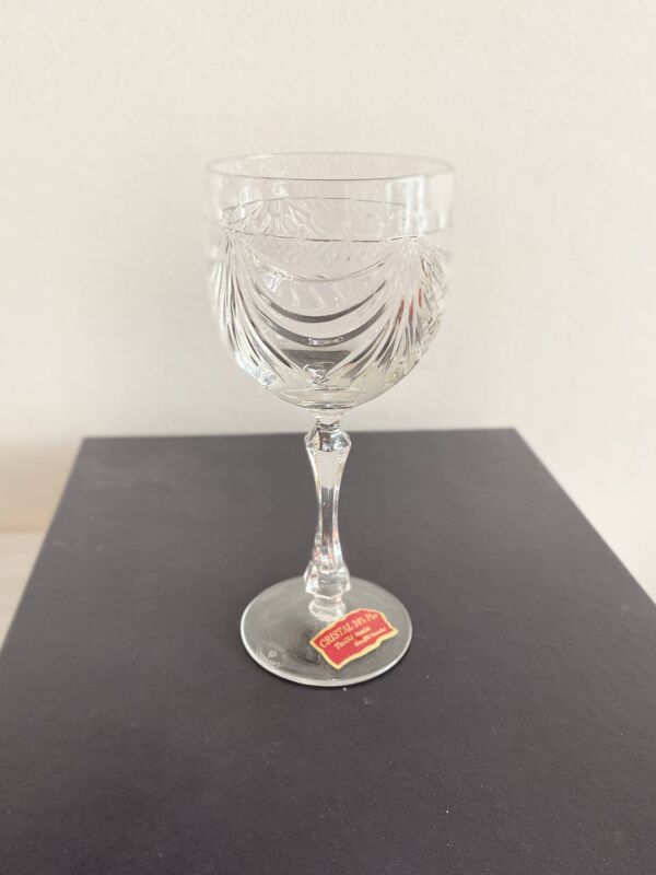 Lot de 6 verres à vin en cristal de Lorraine - modèle Gérard