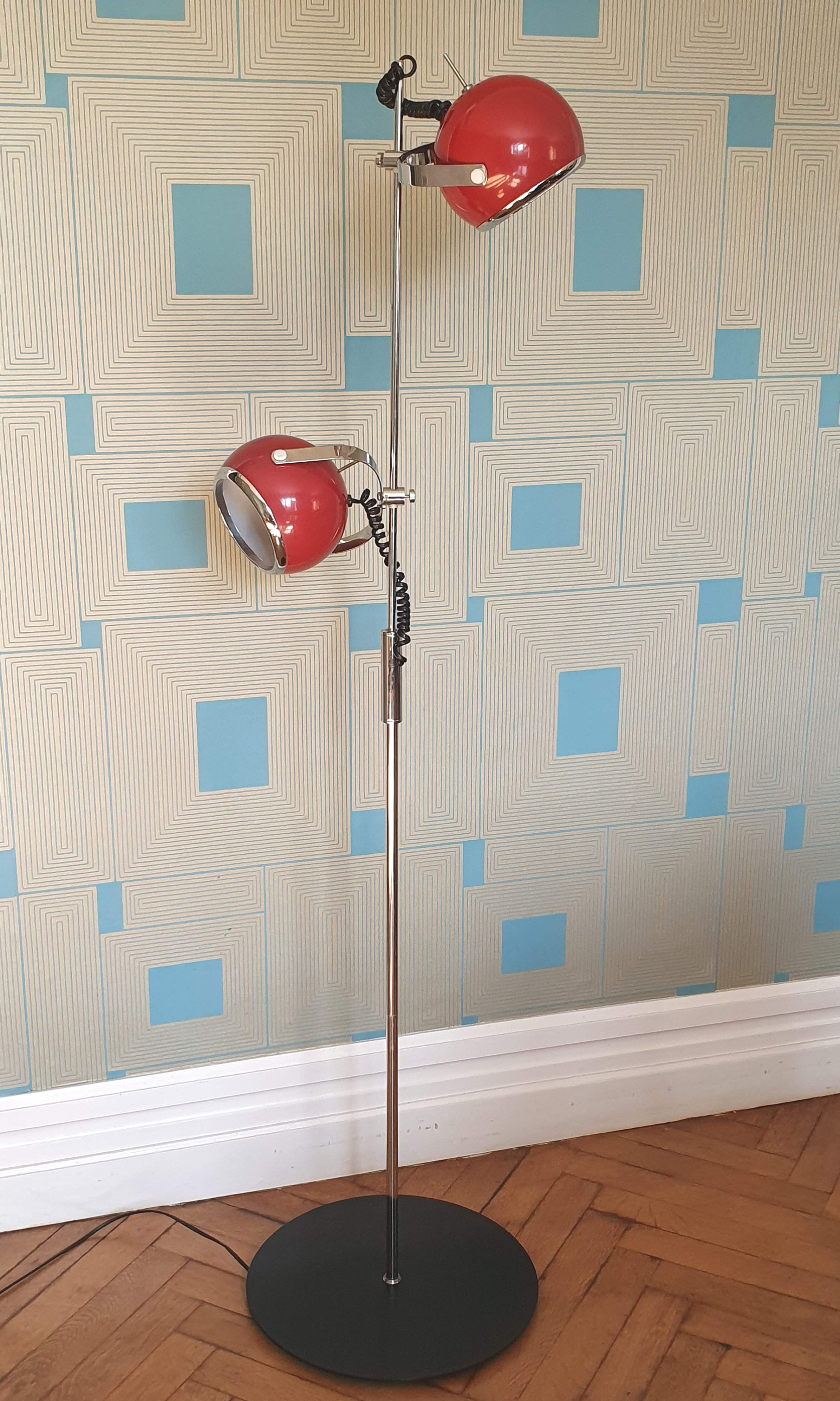 Vintage floor lamp eyeball 1970