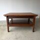 Antique draper's workbench / haberdashery table in solid wood from the early 20th century.
