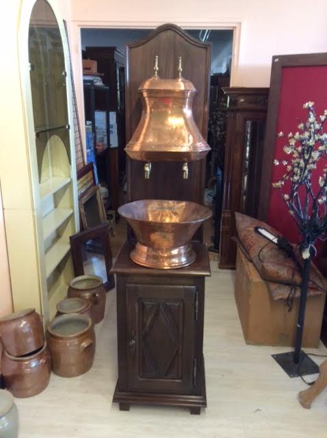 Old complete copper fountain