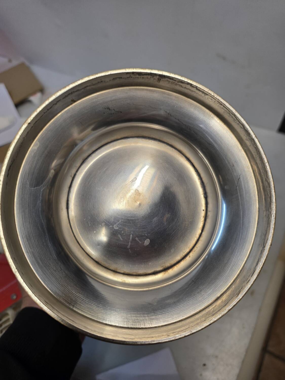 Silver-plated champagne bucket from the mid-20th century.