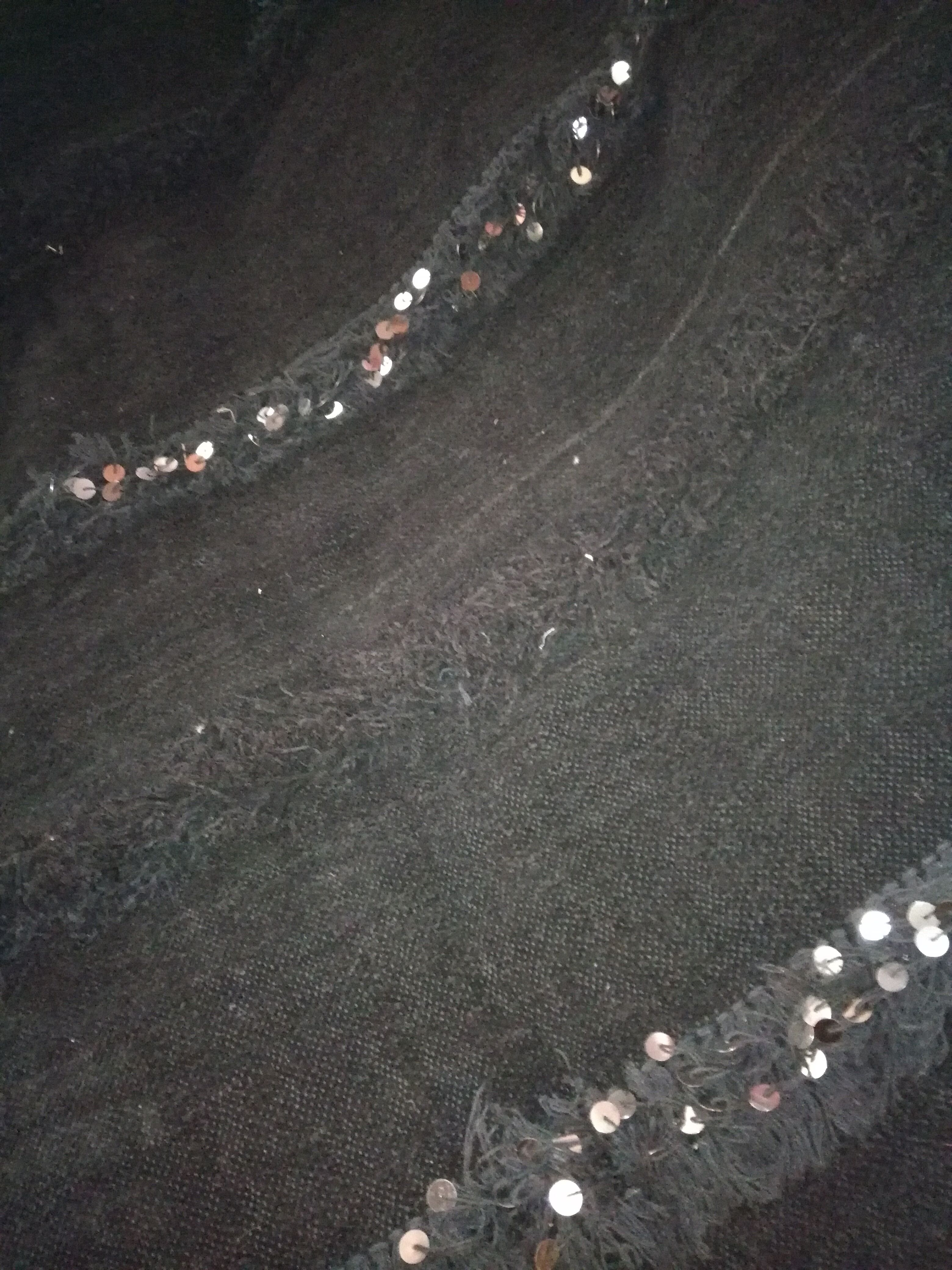 190x120cm black Handira carpet