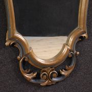 20th century Italian lacquered and gilded Louis XV style mirror