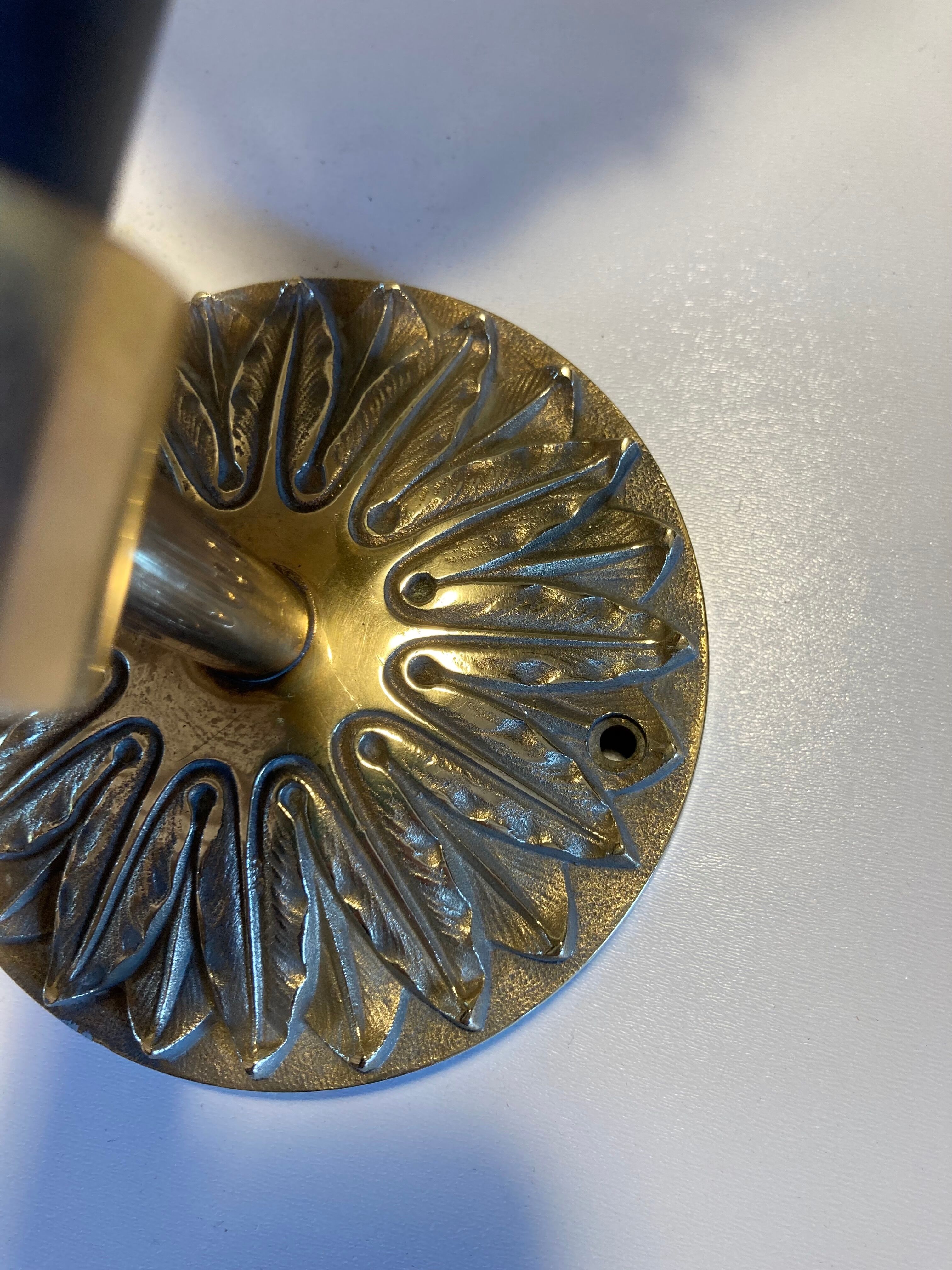 Pair of torch wall lamps