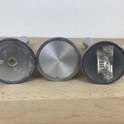 Trio diabolo aluminum candle holders by Erika Pekkari for Ikea