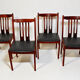 4 rosewood chairs from the 1960s in Scandinavian design.