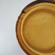 Amber glass ashtray