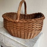 Domed wicker basket